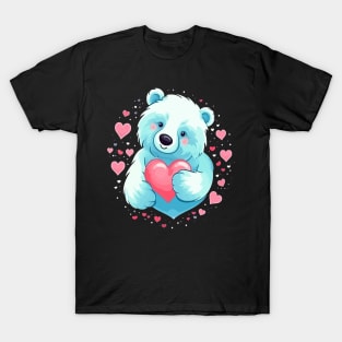 Polar Bear Valentine Day T-Shirt